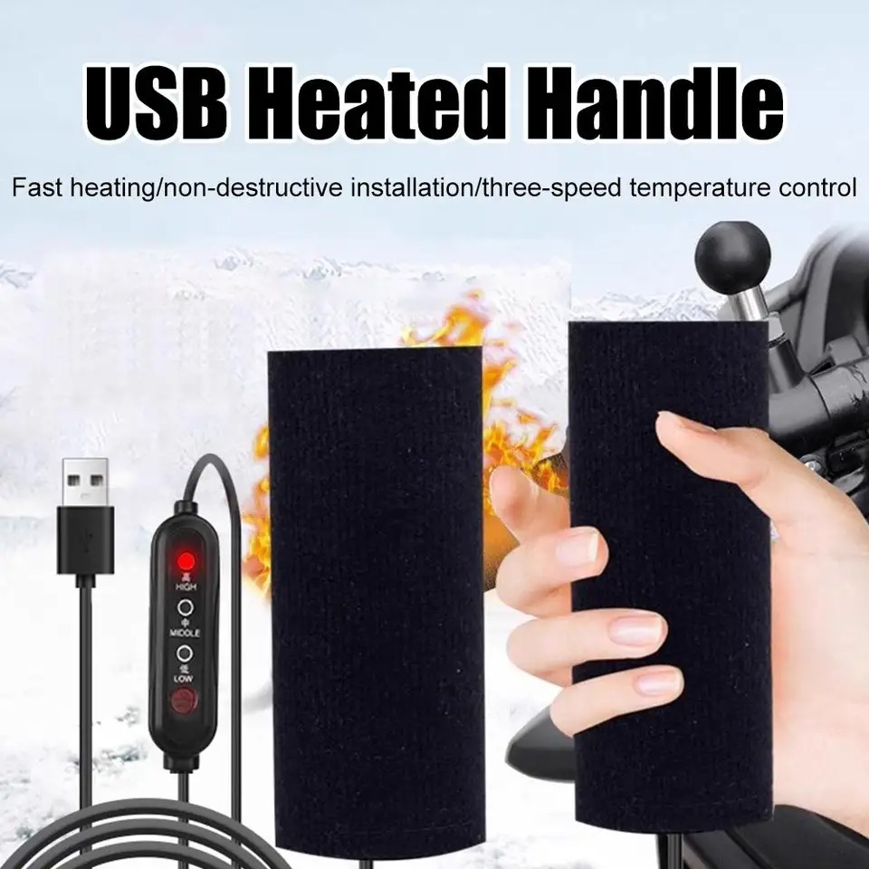 Motorcycle Heated Grips USB 12 - Handlebar Grip Heated ulasan dan harga