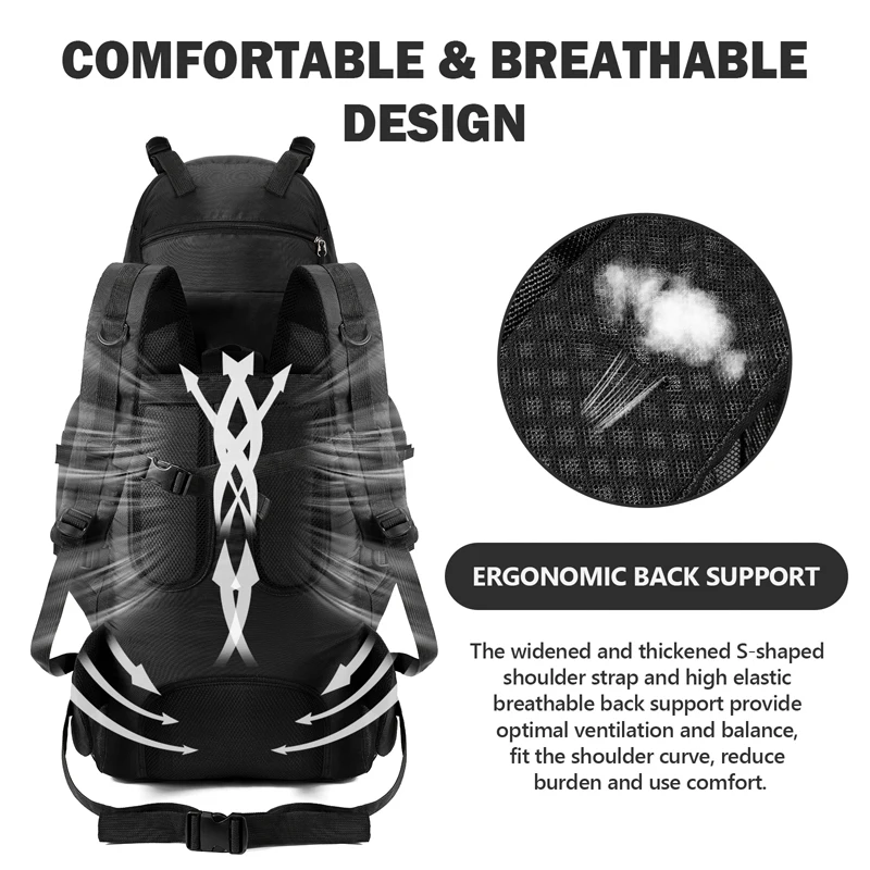 90L Waterproof Hiking Backpack - Motorcycle Gear Companies ulasan dan harga