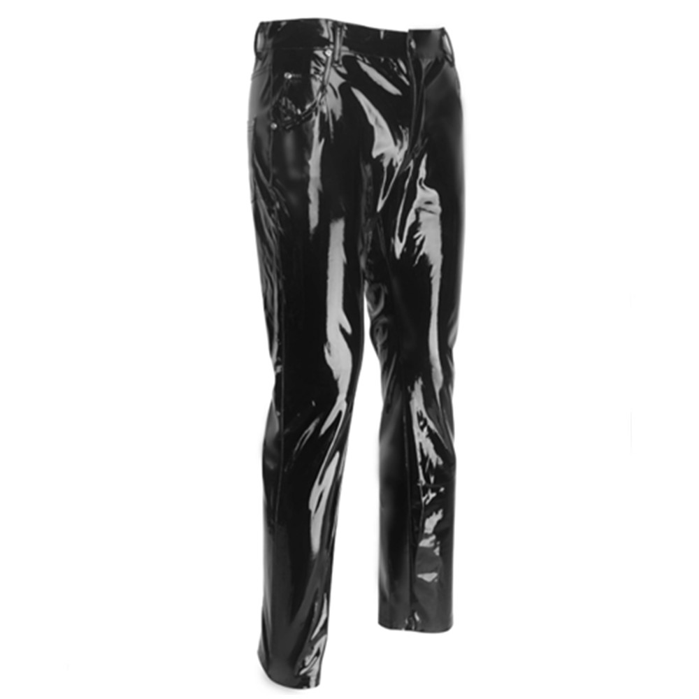 Shiny PVC Latex Trousers Men M - Motorcycle Gear Mens ulasan dan harga