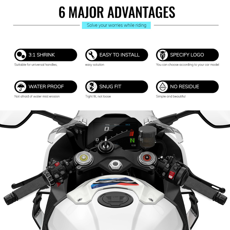 Motorcycle Heat Shrink Handleb - Handlebar Grip Heated ulasan dan harga