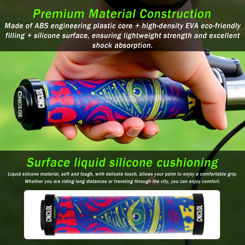 CNCLOL 3D Anti-Slip Silicone B - Handlebar Grip Heated ulasan dan harga